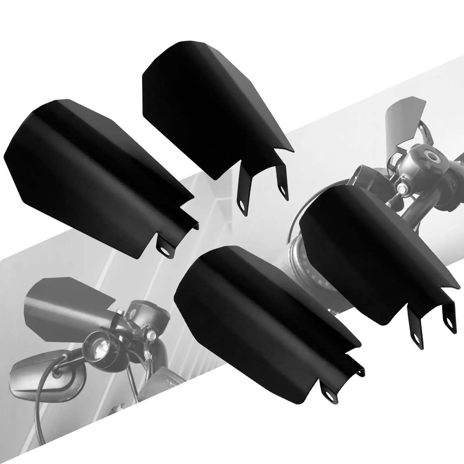 Guidon équipement Protège-mains pour Harley Dyna Low Rider Softail Touring Sportster(Large Size HandGuard)