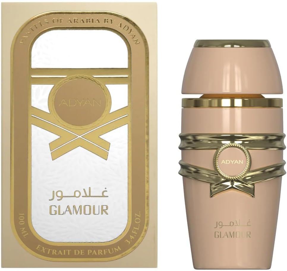 Adyan Glamour Pastels of Arabia Extrait De Parfum 100Ml (3.4Oz) - Fragrance For Women With mix of Caramel, Vanilla & White Musk. - Long Lasting Fragrance - Twist of Eclaire and Bianco Latte