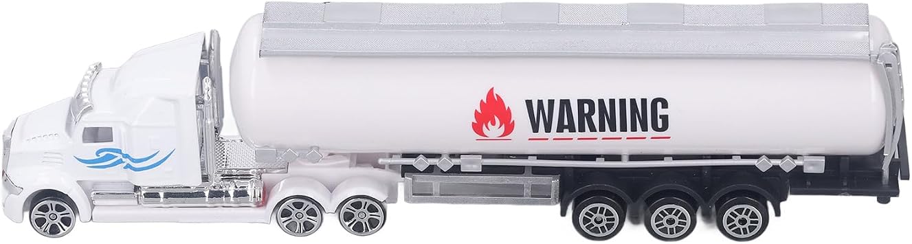 Mingzhe High Simulation Oil Tanker Truck Model Interactive Alloy Toy for Children