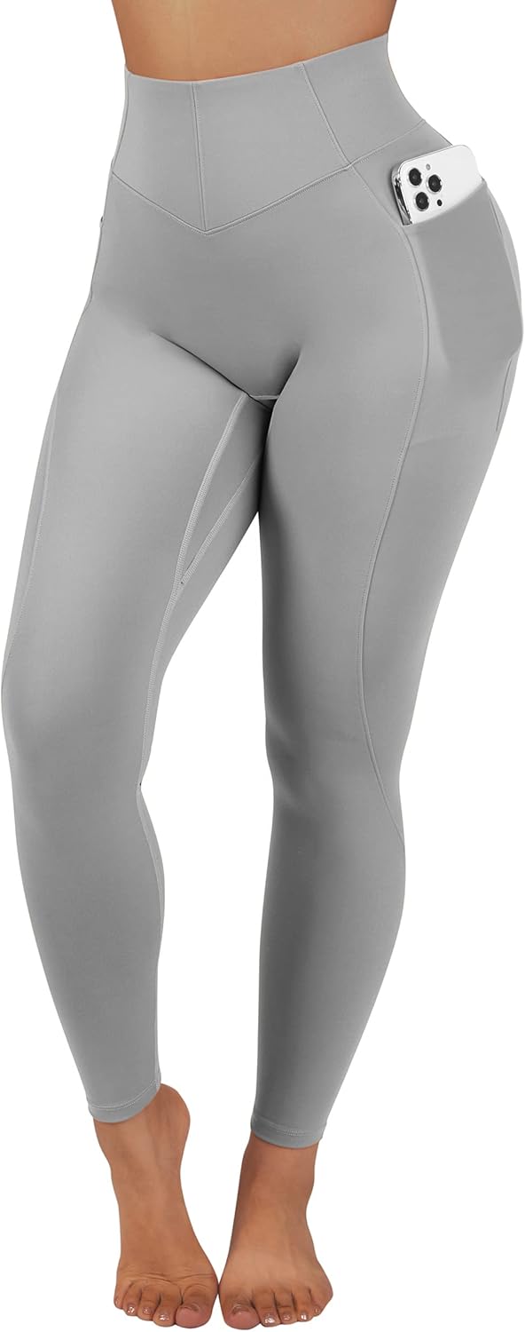 SUUKSESS Women Buttery Soft High Waist Leggings with Pockets Workout Yoga Pants