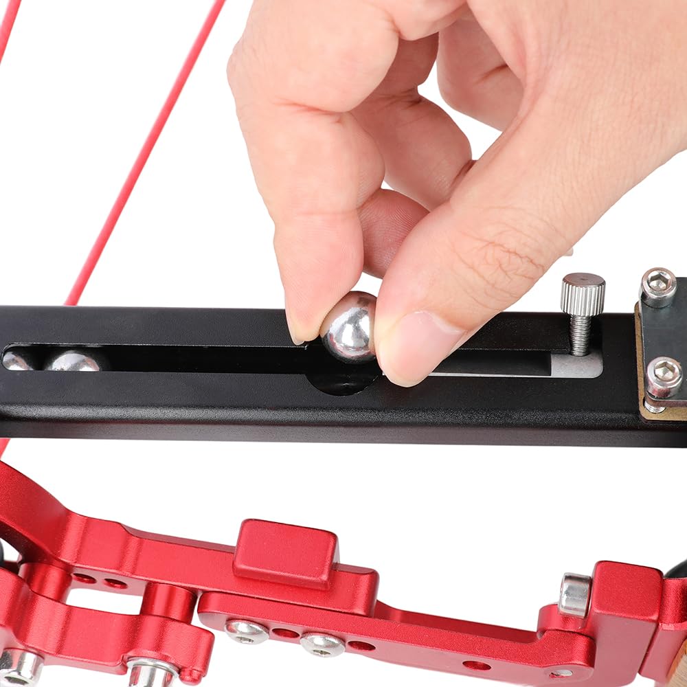 wolfman Lanceur de Billes d'acier pour Arc à poulies à Double Usage, Alimentation Automatique avec 10 Billes d'acier de 12 mm, pour la Chasse et Le tir sur Cible