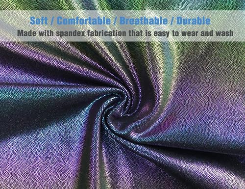 Image of TENVDA Leotards for Girls Gymnastics Kids Children Biketard With Shorts Sparkly Unicorn Dance Unitards(Multiple Colors)
