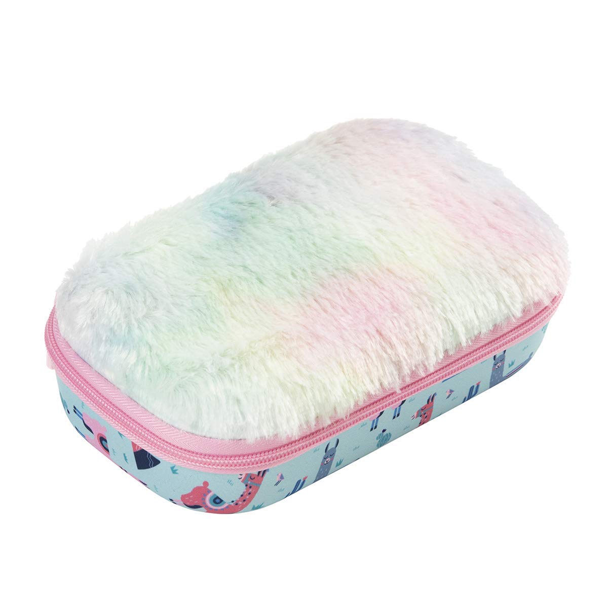 ZIPIT Fur Pencil Case,Pencil Box,Makeup Box,Cosmetic Bag,Multipurpose case/Kit/Pouch,Return Gifts and Storage Box - Lama (B083P1RJTM) Amazon Price History, Amazon Price Tracker