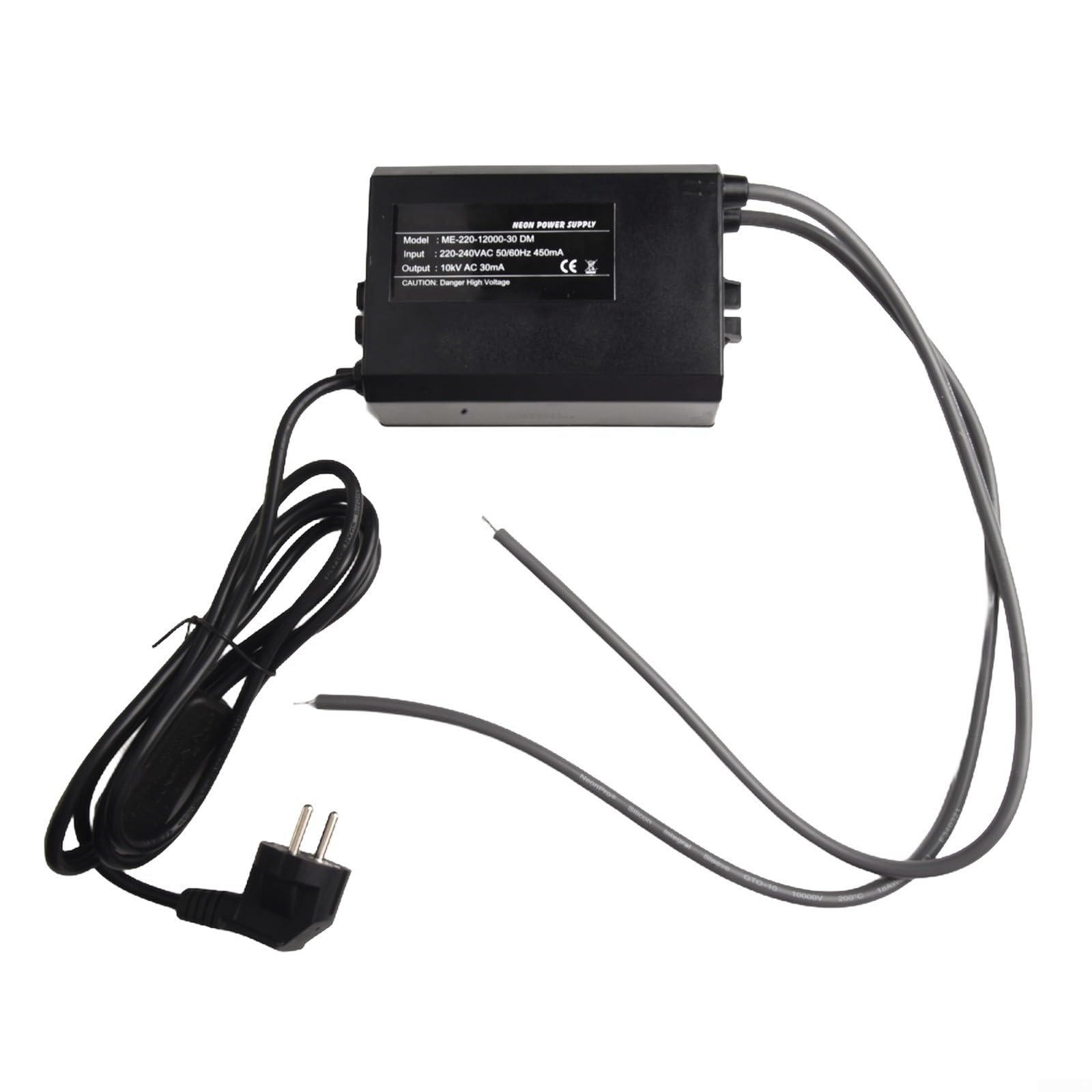 KiraKira 10KV 30mA Neon Lamp Power Supply, Dimmable High Voltage Ballast Dew and Cold Electrode Lights, Overpressure Protected