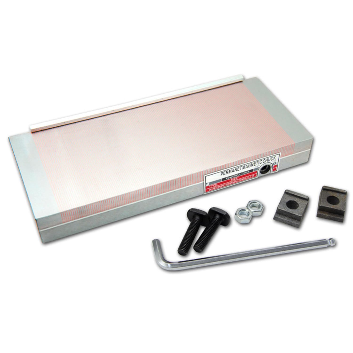 Portabrocas magnético Permanente, portabrocas magnético para Amoladora de Superficie Rectangular para rectificadora, Mesa magnética de tensión, portabrocas Sellado Potente Bredcopper