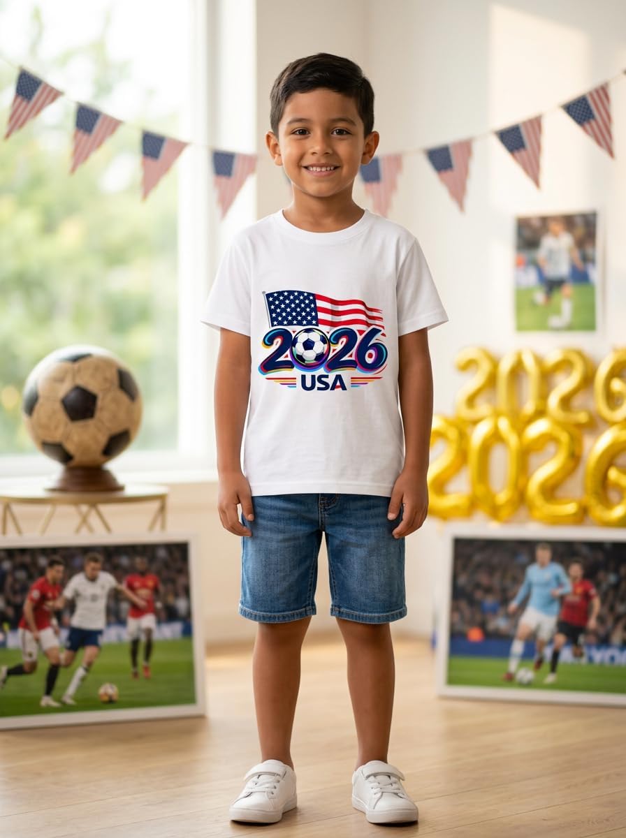 Soccer Shirt Kids Future Star T-Shirt Boys Girls USA Mexico Youth 5-9T image 5