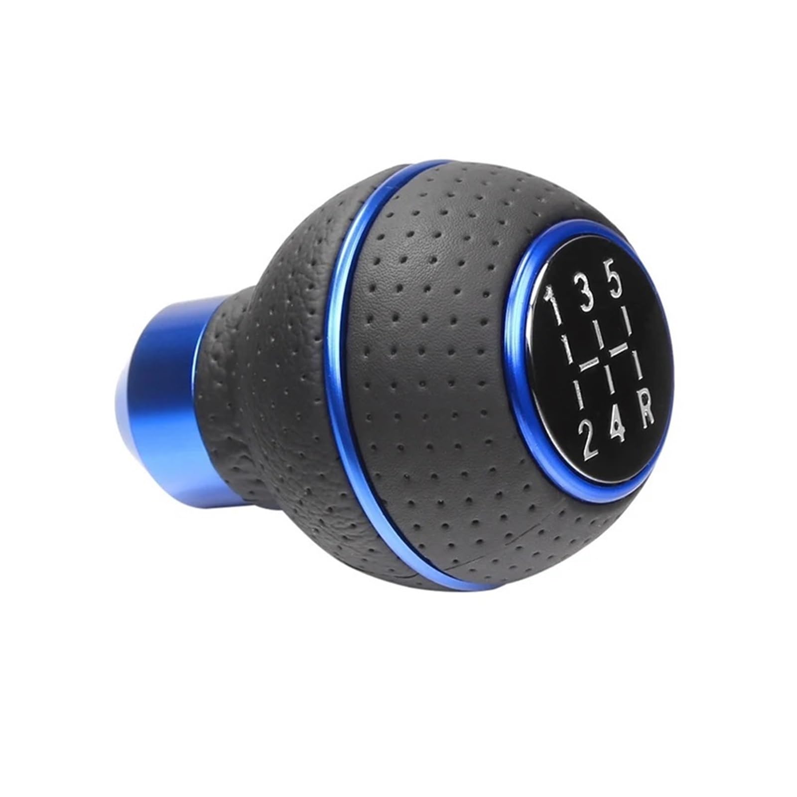 Jeocoai Blue Car Gear Knob 5Speed Universal Aluminium Car Gear Shift Knob M8 M10 M11 M12 For Manual Transmission Automatic Level(Blue)