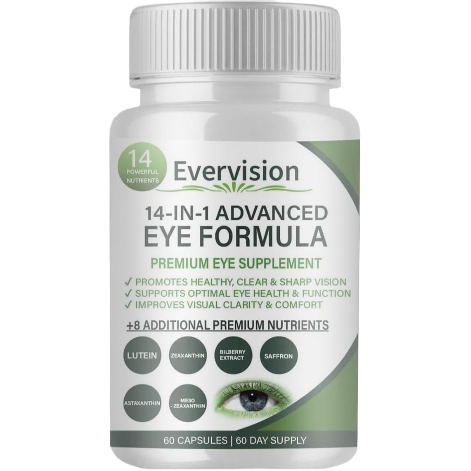 pressurepal Suplemento para os Olhos com Zinco, 60 cápsulas