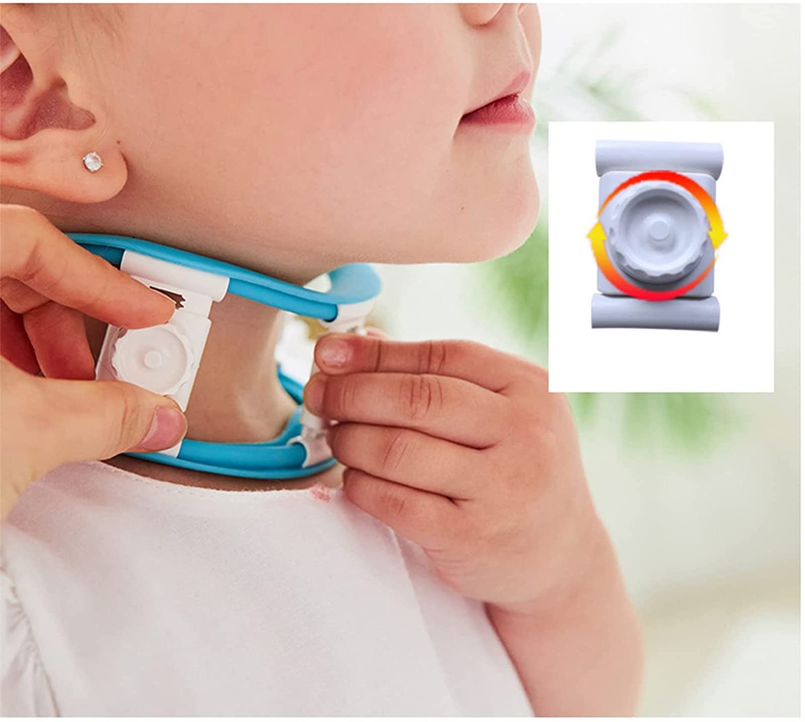 Collier Cervical pour Enfants, Support de Cou réglable pour Dormir, soulage la Douleur au Cou et la Pression de la Colonne vertébrale, Collier Cervical pour Enfants pour Le Soutien