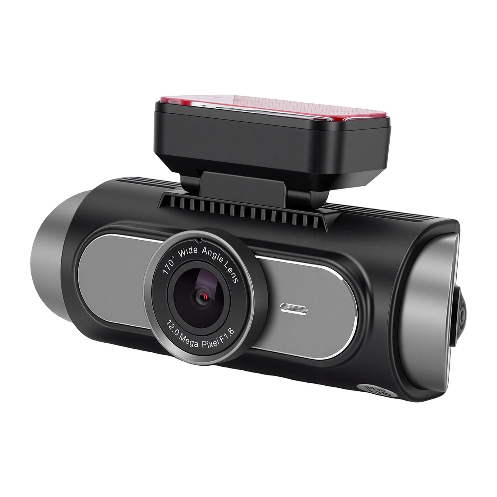 Dpofirs Dash Cam per Auto, Vista Panoramica a 4 Obiettivi | 4K Anteriore 1080P Posteriore, modalità Notturna, Sensore G, Registrazione in Loop, Grandangolo 170°