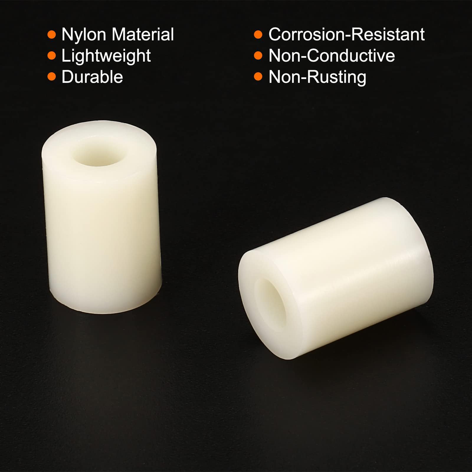 TA-VIGOR 24Pcs Nylon ABS Round Plastic Spacer Washer - Image 4
