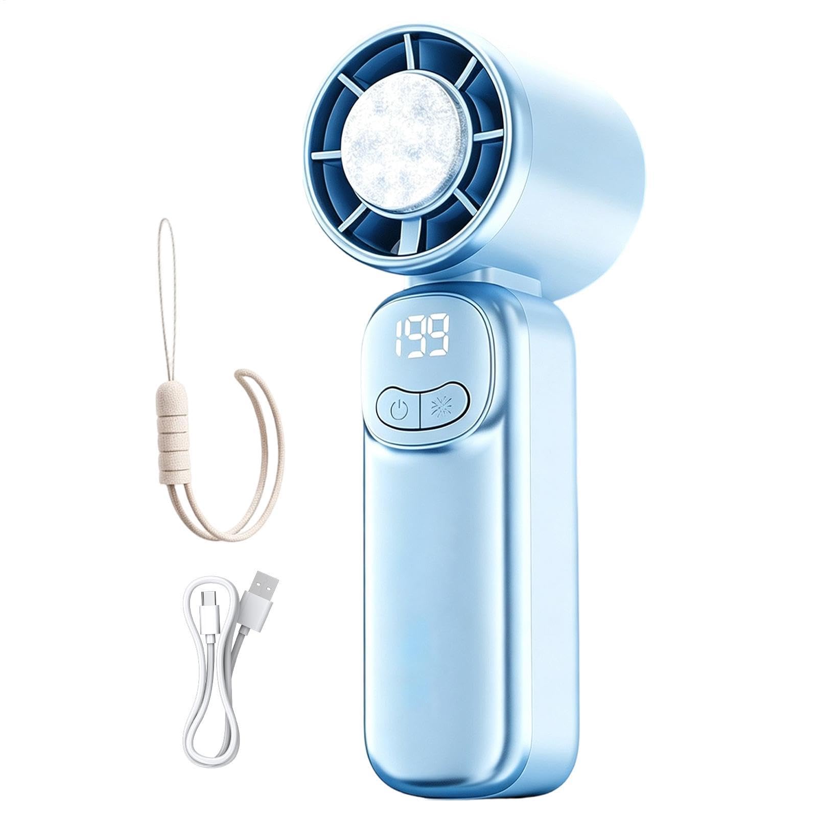 Potente ventilatore portatile a batteria ricaricabile a 199 velocità