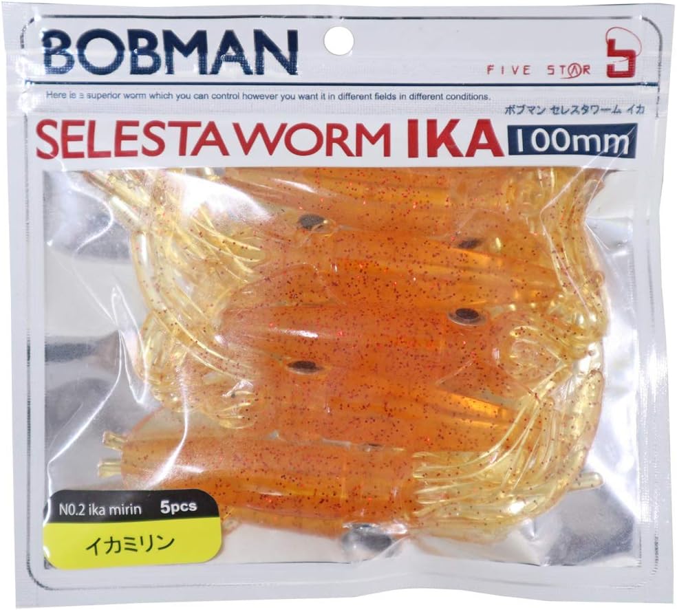 Amazon セレスタワーム イカ 100mm 3個セット イカ型ワーム No 245 販売店アクアビーチ ルアー