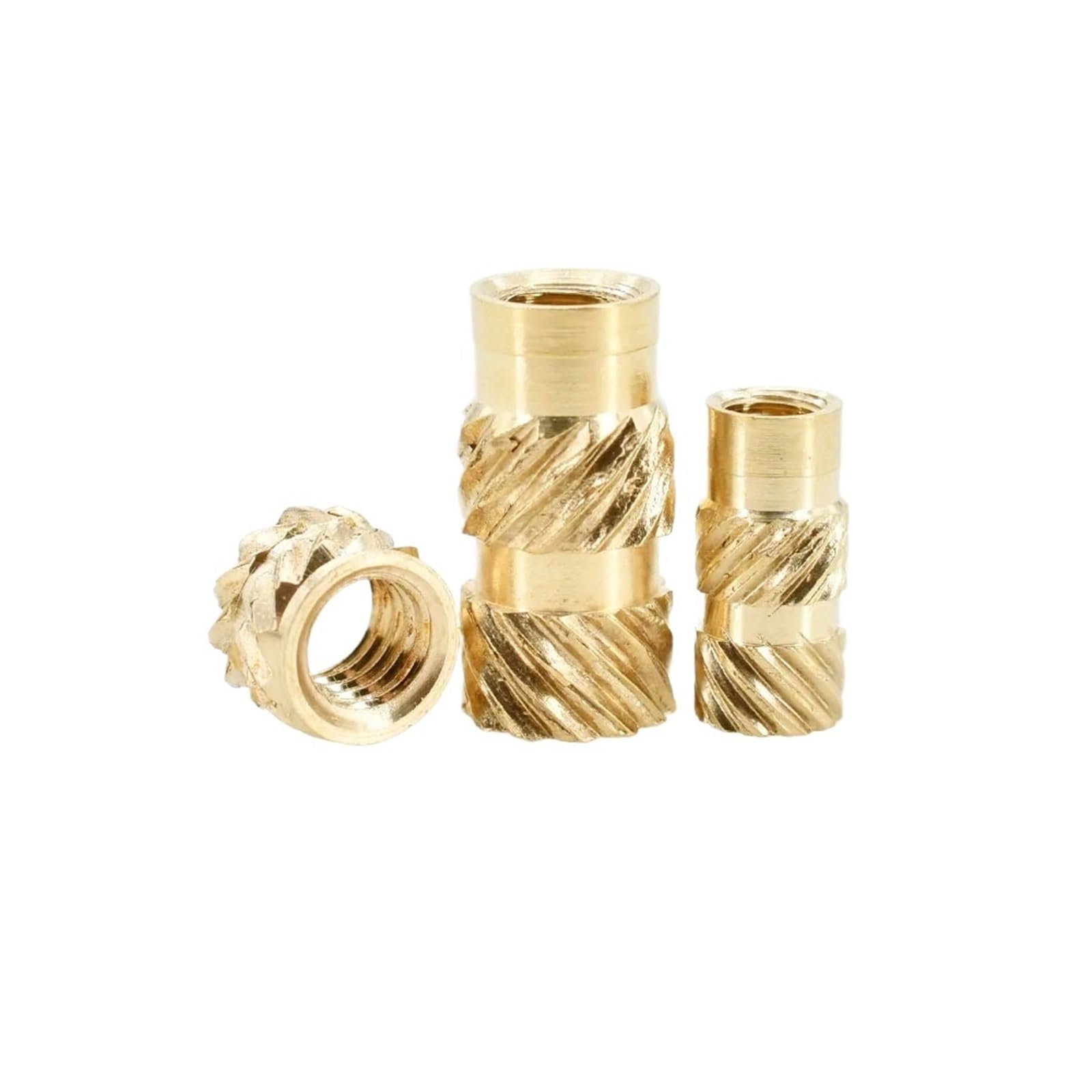 200/300/500 Uds tuerca de inserción de latón M2 M3 M4 M5 M6 insertos de rosca métrica tuercas de calor de fusión en caliente juego de tuercas de cobre de impresión 3d(500Pcs,M5x6x7)
