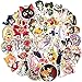 FENGLING Anime Sticker Cartoon Stickers pour Ordinateur Portable étanche Valise Bicyclette Jouets pour Enfants 50 Autocollant Pcs/Set