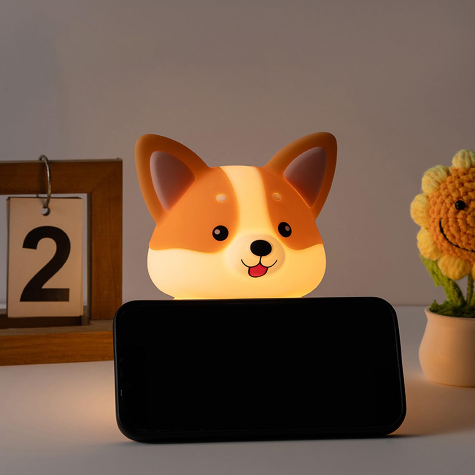 Luce Notturna Per Camera Dei Bambini Ricaricabile Dimmerabile 3 Modalità | Lampada Notturna Comodino Cane Per Bambini Camera da , Cameretta, Comodino, Scrivania, Dormitorio, Interno, Compleanno