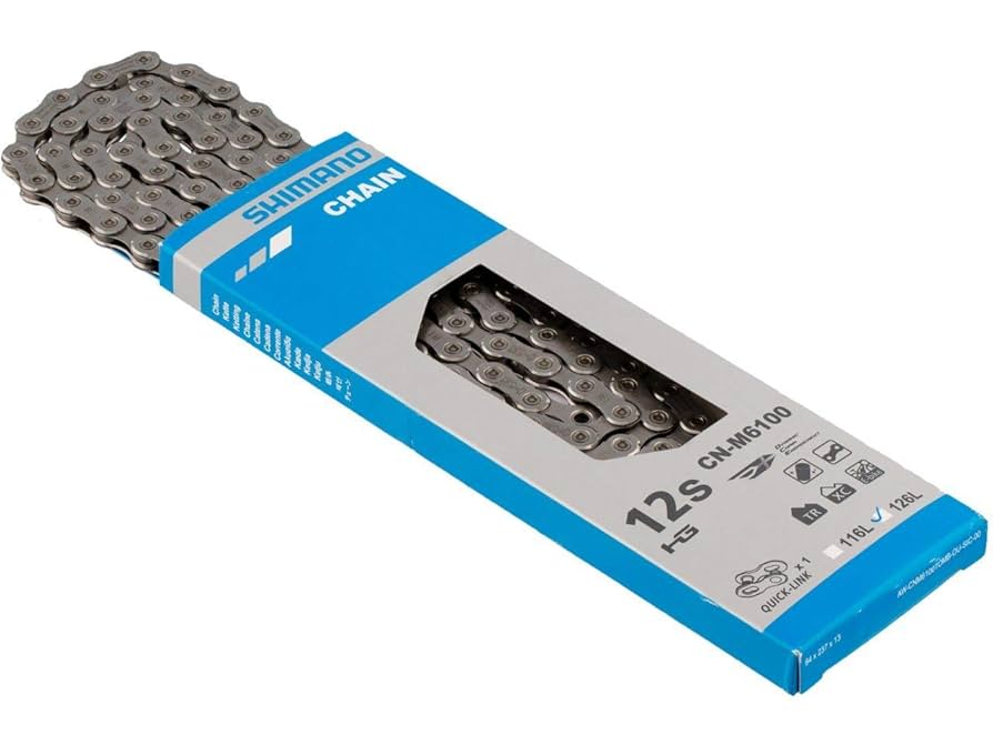 [新品]SHIMANO M6100 12速 チェーン 126リンク 正規品 DEORE M6100 12 SPEED CHAIN. 126 LINKS. HYPERGLIDE+ - Slope