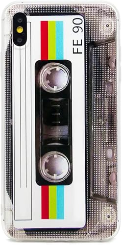 FAteam Cubierta trasera suave resistente con acabado mate con cinta de casete de parachoques suave de TPU compatible con iPhone Xs Max