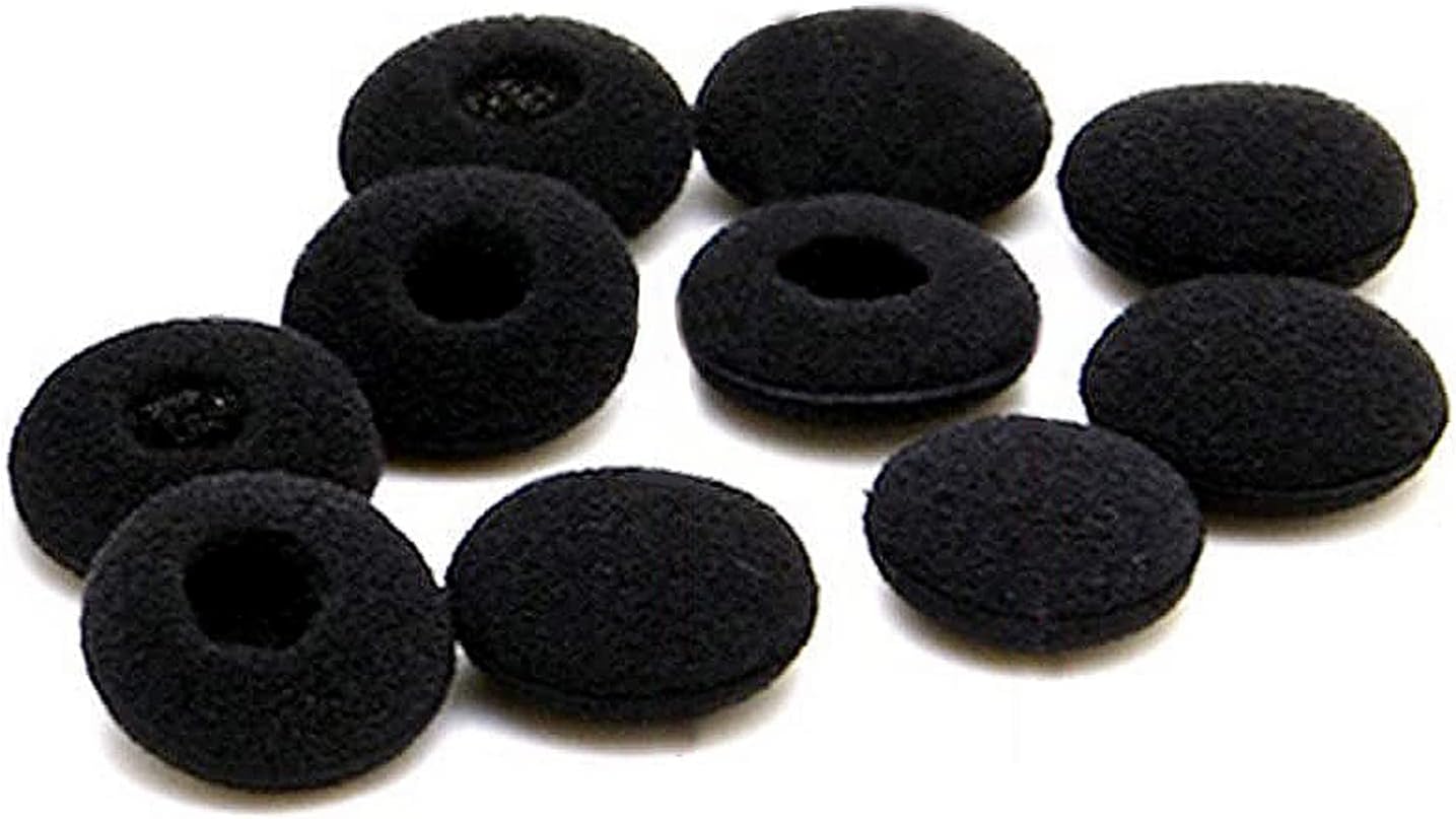 10 Pack Replacement Ear Foam for 18mm Earpiece,Headphone,Two Way Radio Walkie Talkie Earpiece