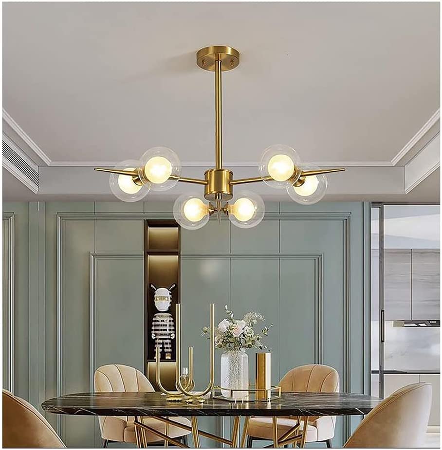 Chandelier Spoutnik or 12 lumières pour en finir avec les salons sombres