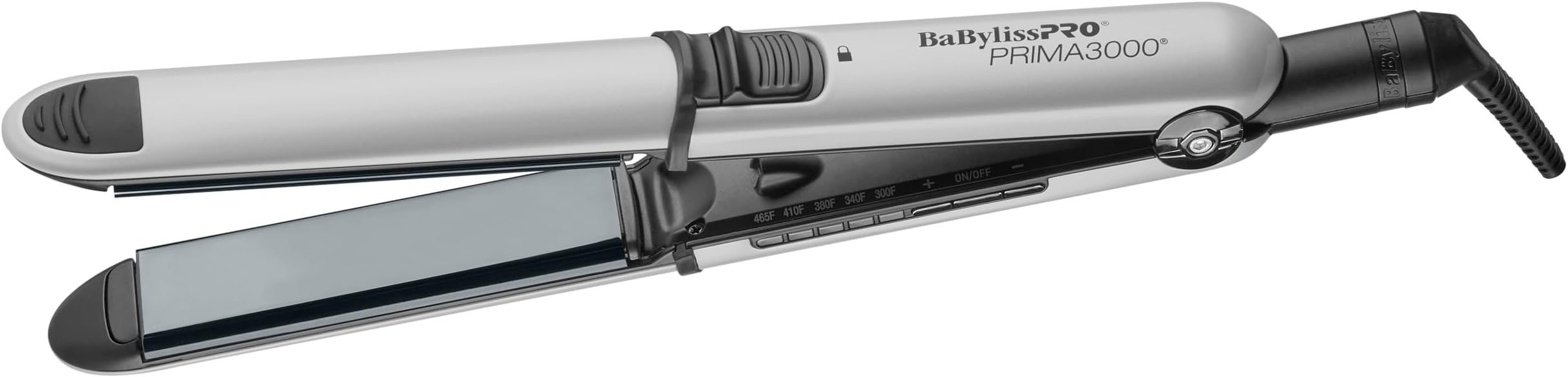 BaBylissPRO Nano Titanium Prima Ionic Hair Straightener – Professional Flat Iron & Curling Iron in One for Stylists, Pro Styling Hair Tool