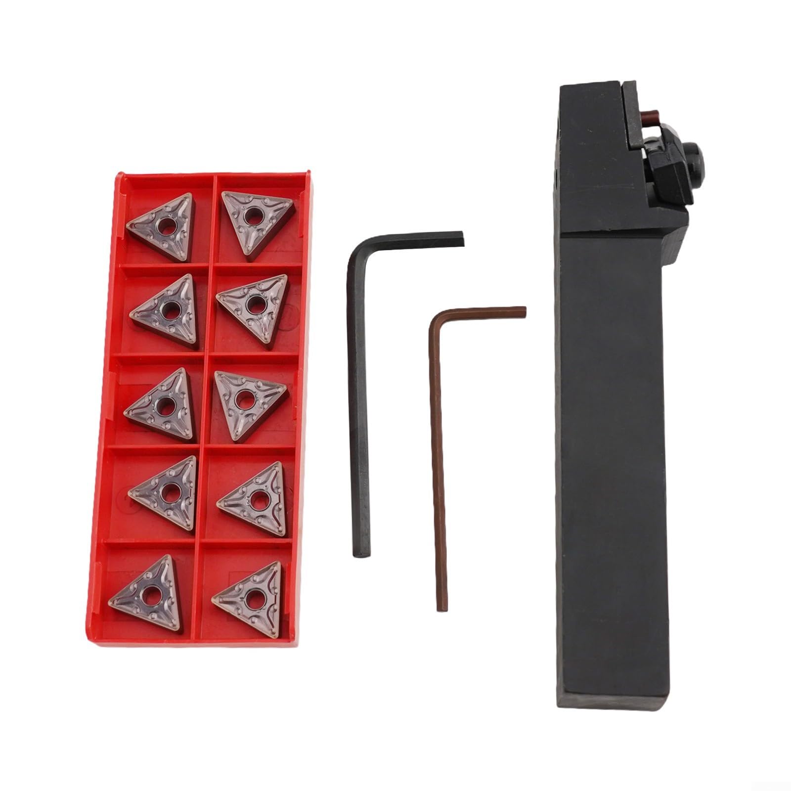 WTJNR2020K16 Lathe Turning Tool Holder with 10 TNMG160408 Carbide
