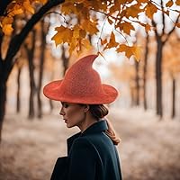 Vista 28 de Bestjybt - Gorro de punto de lana para mujer, para Halloween, para fiestas, disfraces, cosplay, accesorio diario Negro