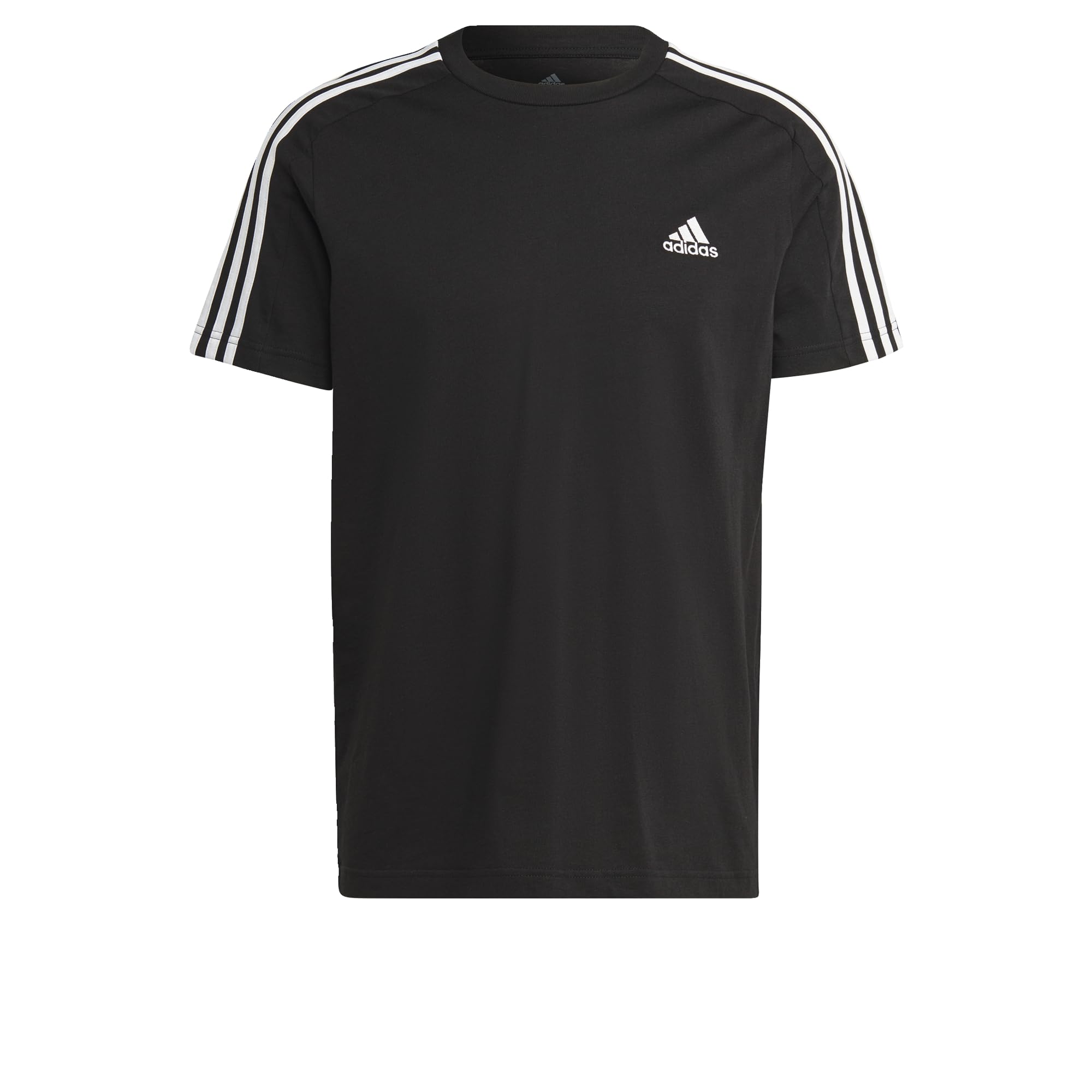 adidas Men's Essentials Single Jersey 3-Stripes Tee Short Sleeve T-Shirt (Pack of 1)