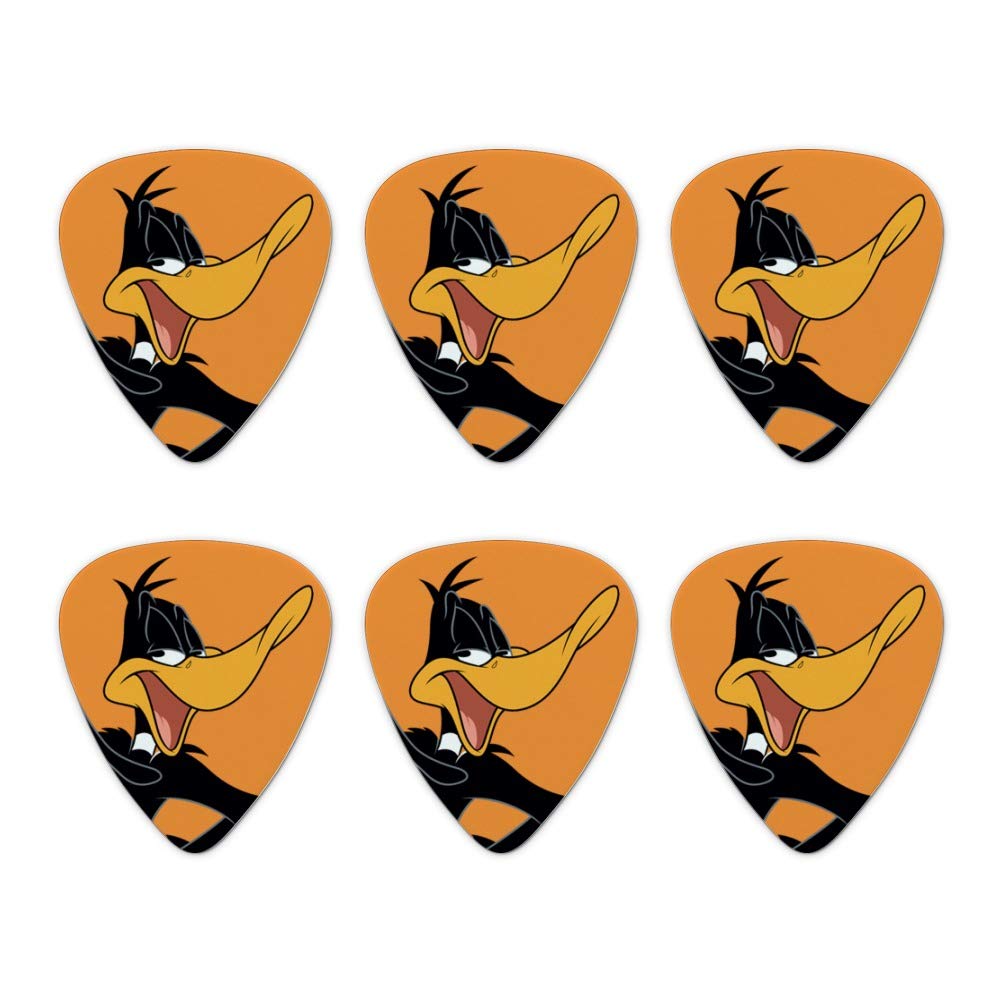 Looney Tunes Daffy Duck Novelty Guitar Picks Medium Gauge - Set of 6