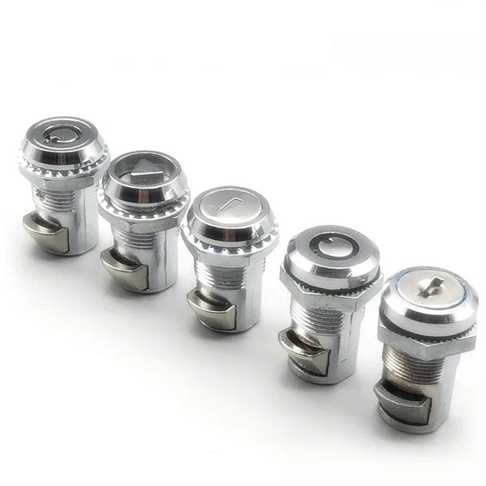WPOIYHGBY Distribution Box Cinet Door Switch Control Lock Telescopic Rotary Latch Triangular Cylindrical MA097 2Pcs(A)