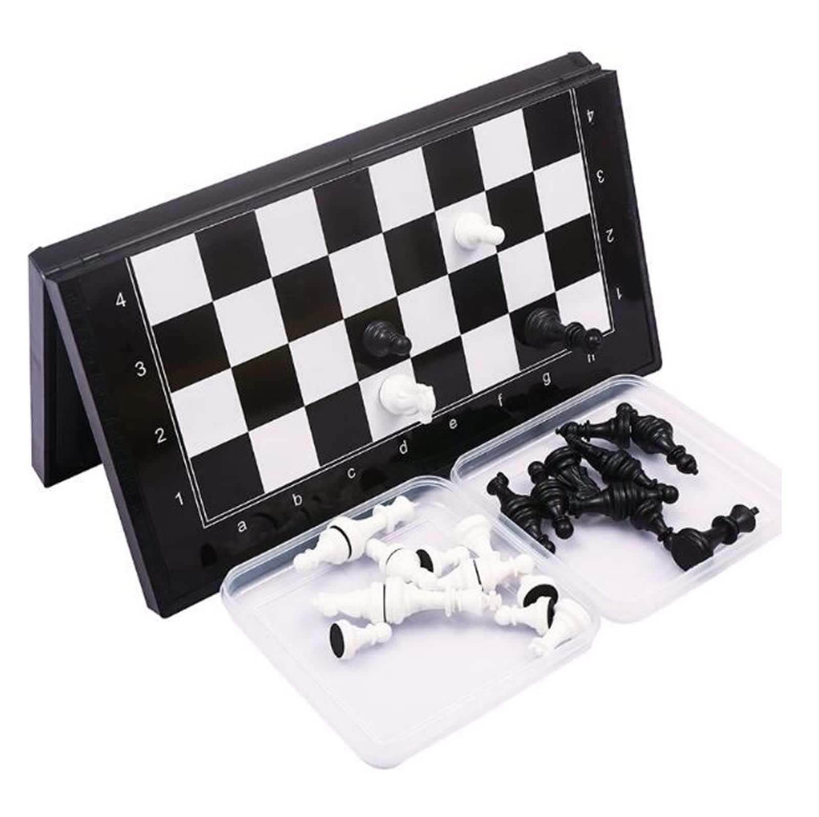 Juego de ajedrez Plegable de Viaje, Juego de ajedrez Viaje Plegable 11 Pulgadas con Backgammon Damas