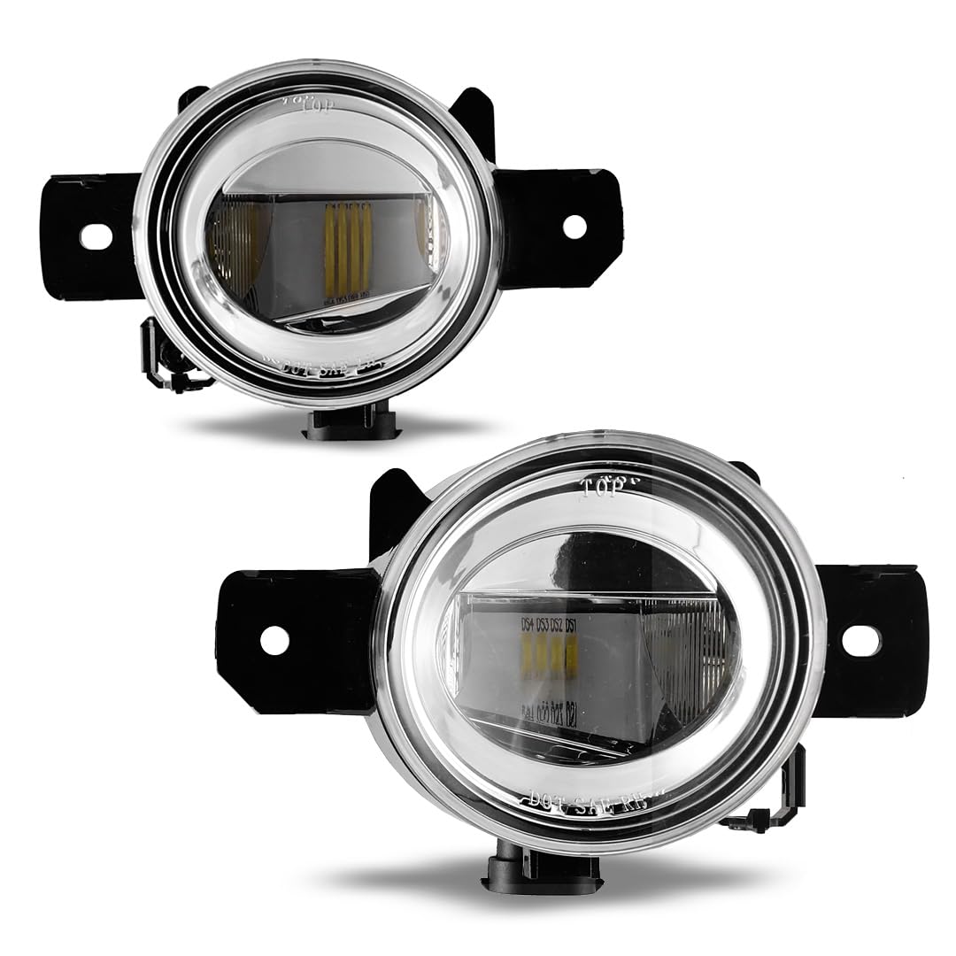 WOLFSTORM Driving Fog Lights Fit for Nissan Maxima Sentra Murano Rogue/Infiniti M35 M45 With H11 12V 55W Halogen Bulbs, Fog Lights Lamps Assembly Replacement Clear Lens OE Style