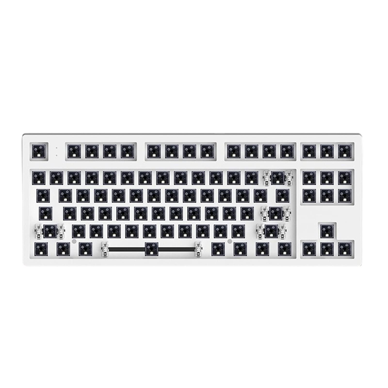 Kesoto Mk870 Wired Gaming Mechanical Keyboard Kit 87 Key RGB Backlit Keyboard for Laptop PC Gamer, U