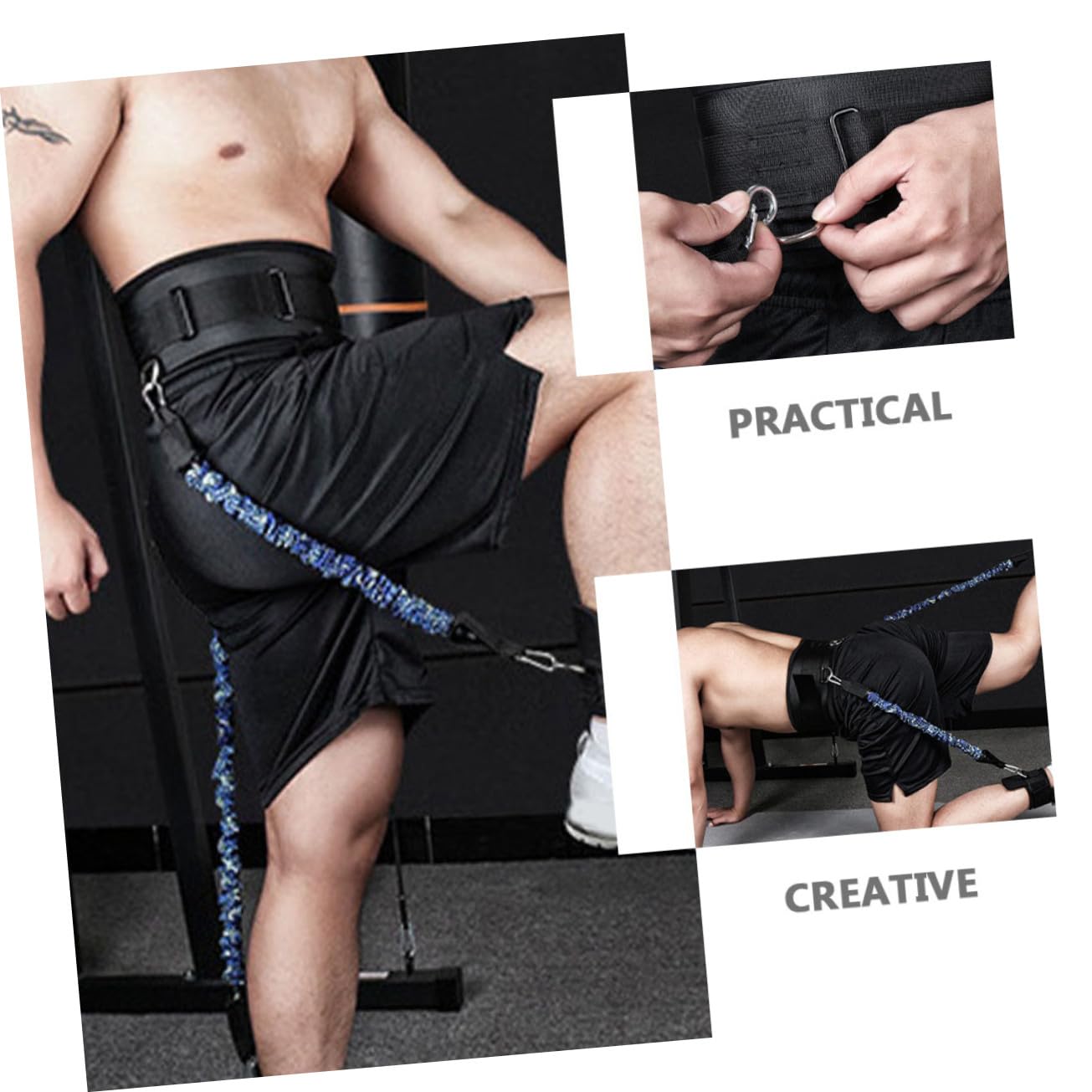 Toddmomy Banda de Resistencia para Tobillos Kit de Bandas Resistentes para Fitness Herramienta para Entrenar la Fuerza Piernas Casa de Salto Reutilizables para Ejercicios Interiores