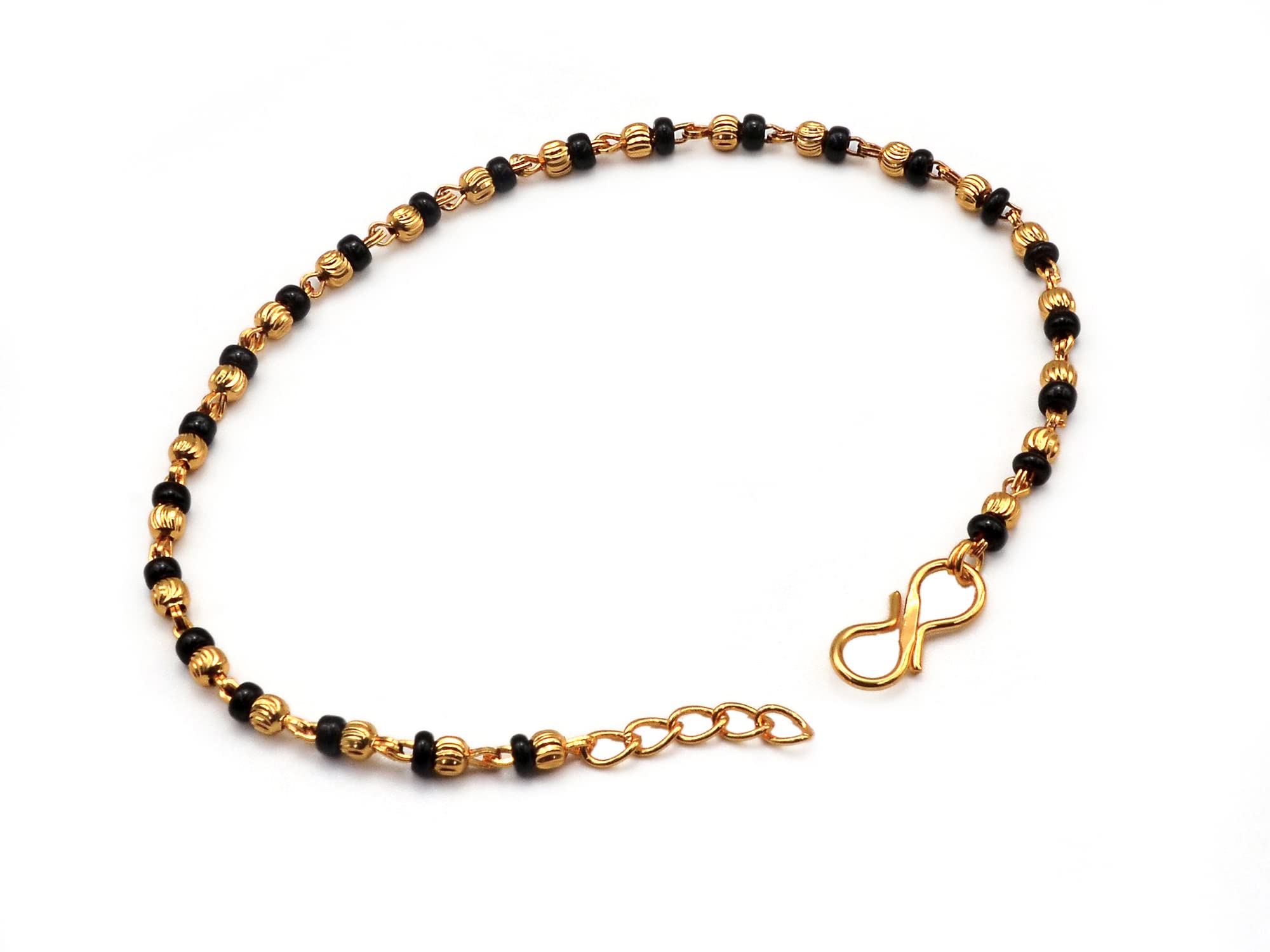 JHB Gold plated Brass Beads Hand Mangalsutra Bracelet for Women (B0B3693HJQ) Amazon Price History, Amazon Price Tracker