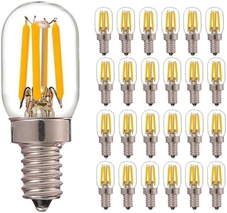 RZL LED Lights 25pcs 2Watt Dimmable Filament Light LED E12 E14 Bulbs