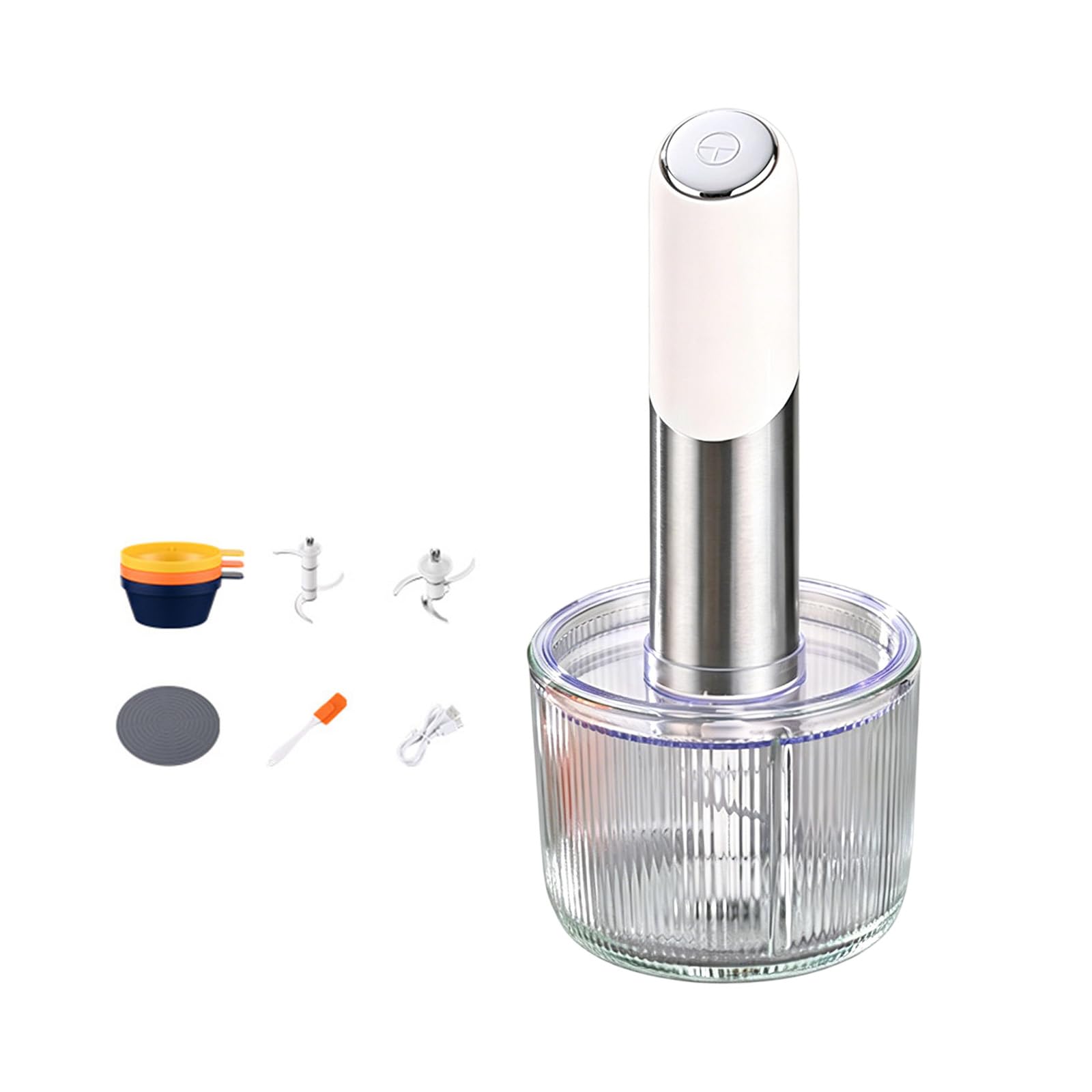 Praktische kleine elektrische Mixer, Küchen Küchenmaschinen, geeignet für Knoblauchsaucen, ideal für Reisen und Babynahrungsprozessor auf kleinem Raum