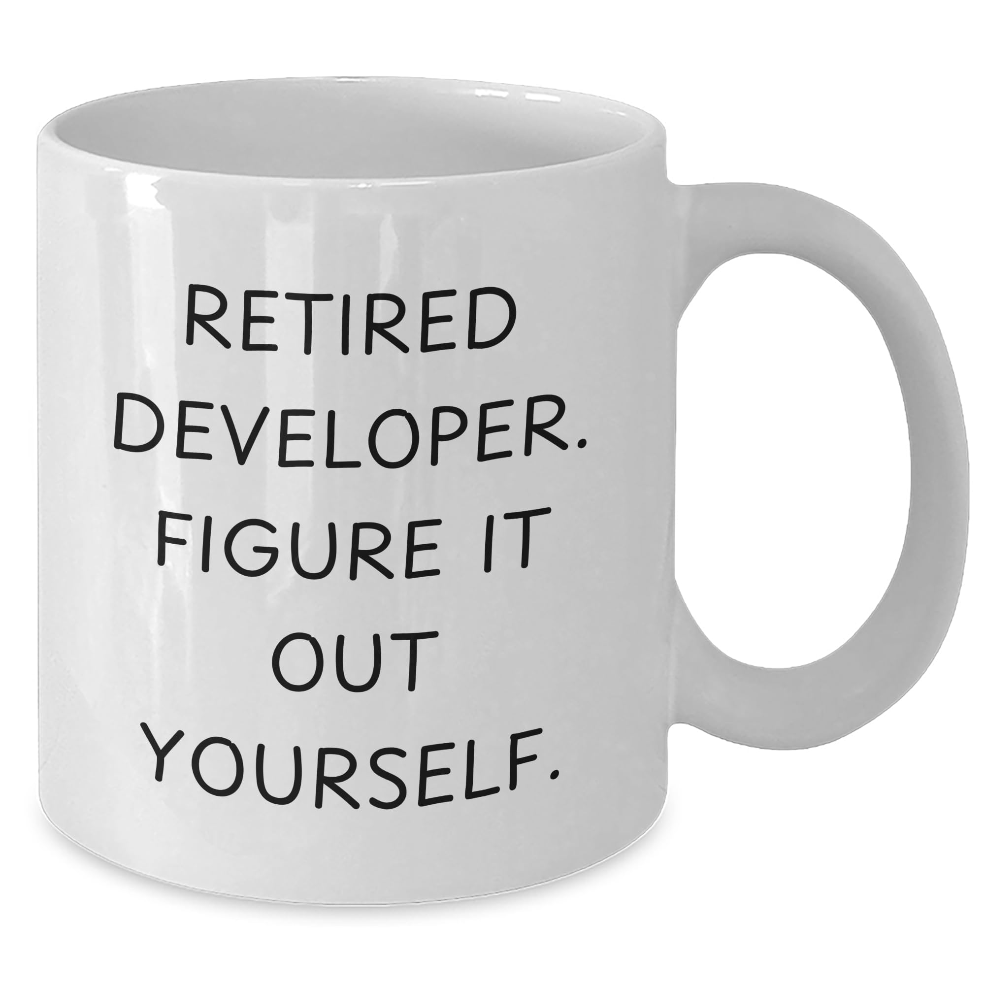 Developer Funny Quote White Coffee Mug Gifts from Coworkers for Christmas