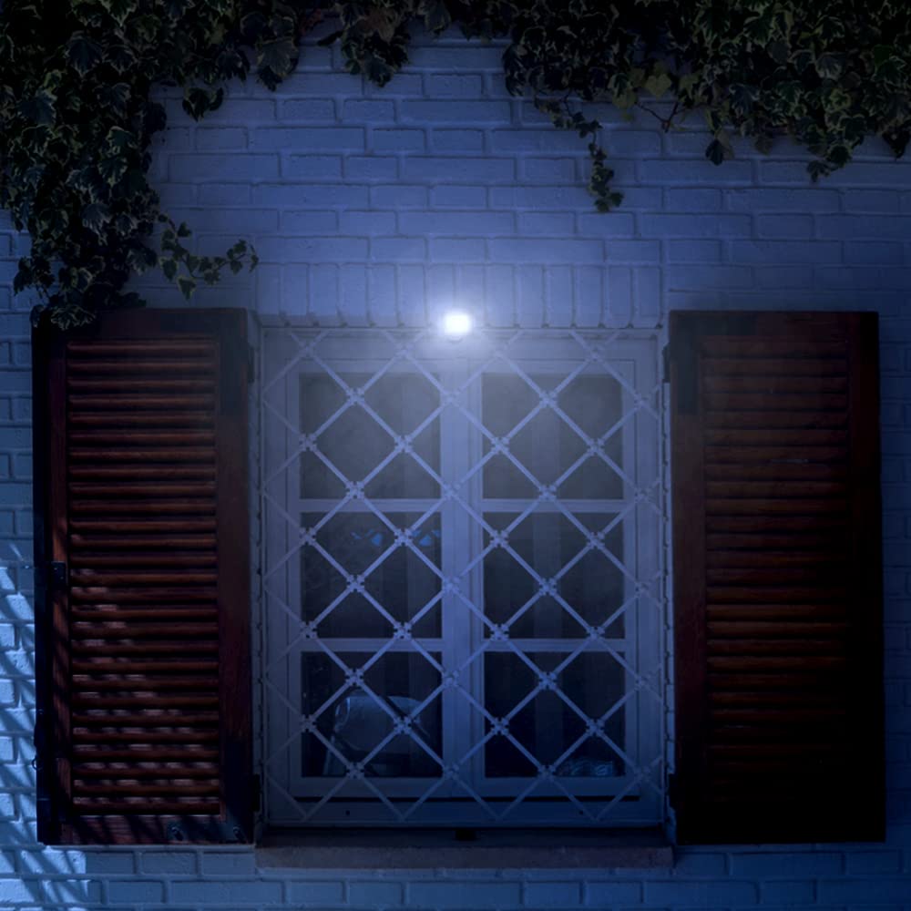 Garza - Confezione da 4 faretti LED da esterno Basic da 10W, 860 lumen, luce neutra 4000K, IP65, piccoli e leggeri, angolo di 120º, installazione a parete o a soffitto, resistenti a pioggia e polvere