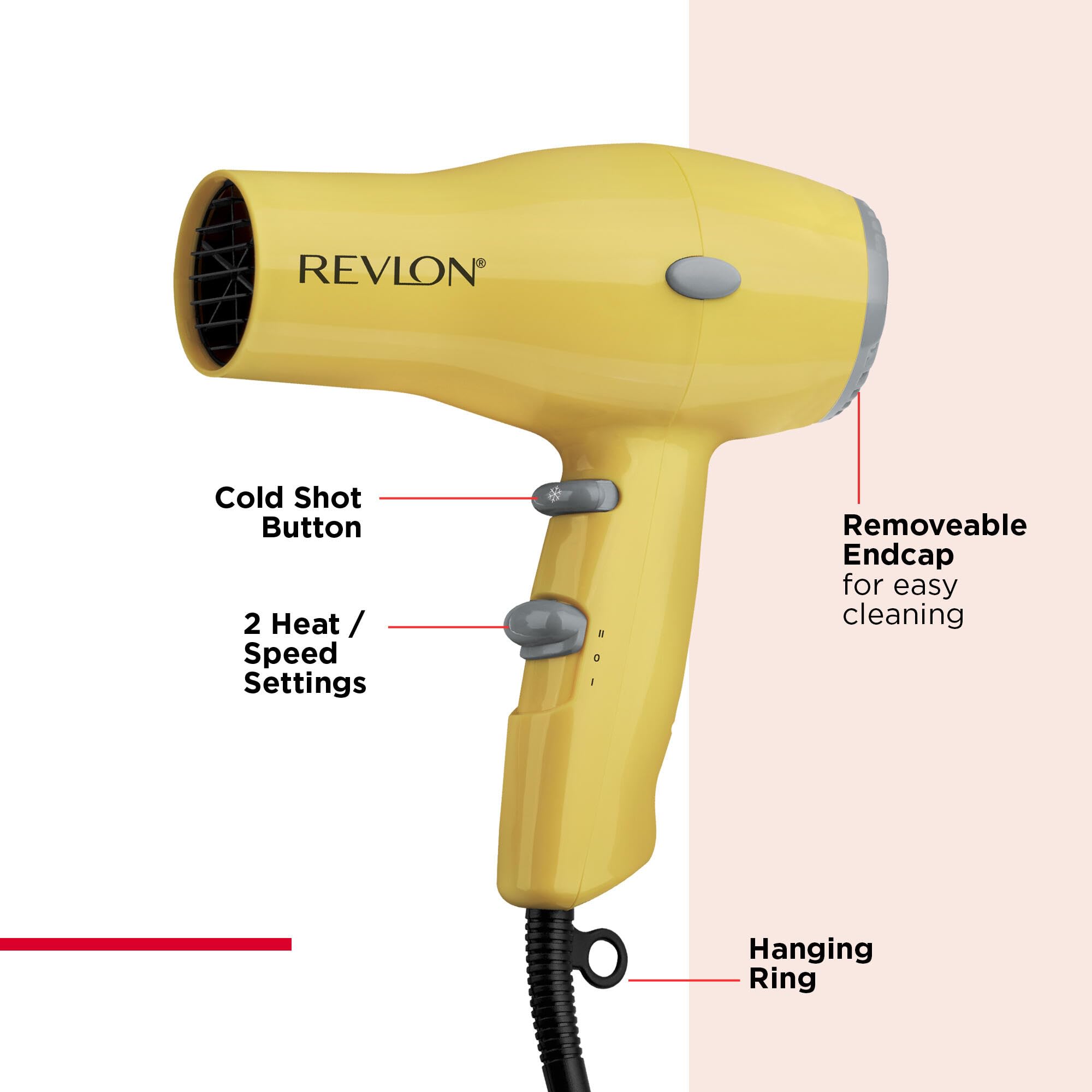Revlon RVDR5260F Super Lightweight Compact Hair Dryer with