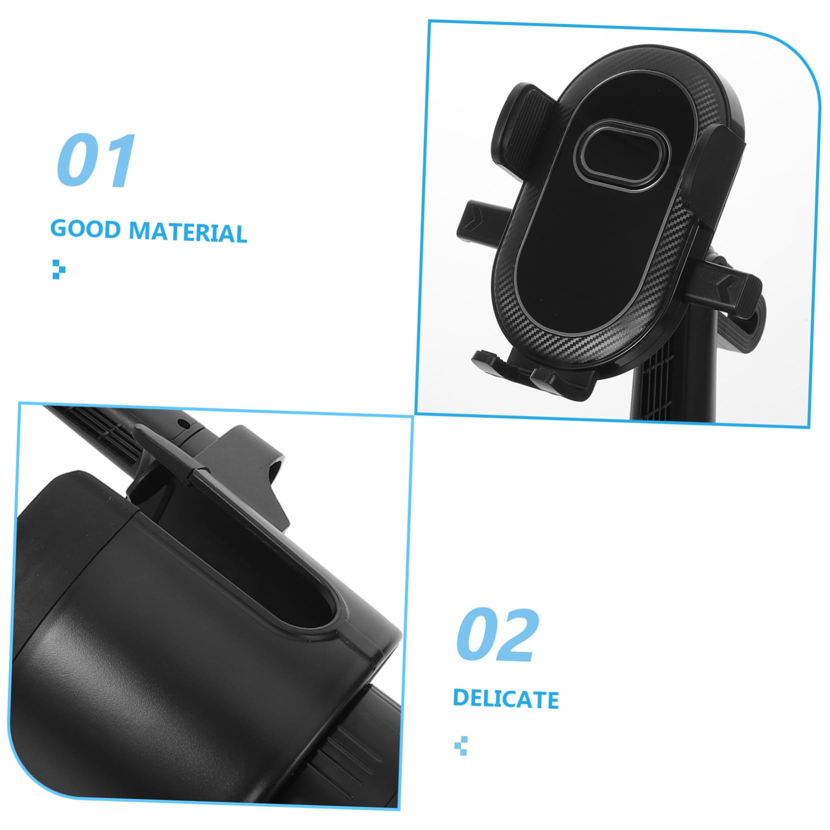 Operitacx Supporto Telefono Auto Portabicchiere Organizza Smartphone e Bevande Clip Sicura Compatibile Diverse Dimensioni Telefono e Tazze Facile Angolo Vista Resistente Usura