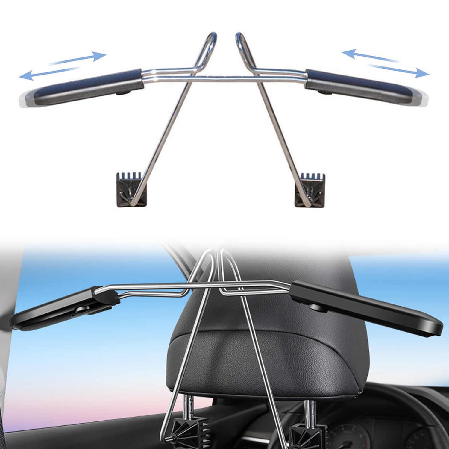 Appendiabiti per Auto per Phaeton EOS Beetle Scirocco Caddy Amarok, Porta Giacca poggiatesta, Appendiabiti da Viaggio, Gancio Appendiabiti Automobile