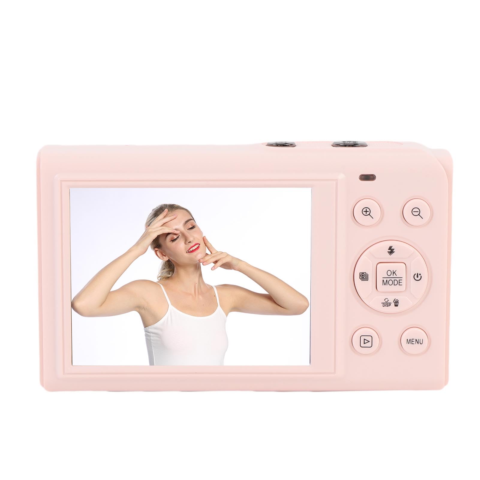 GOWENIC Digital Camera for Photography, 5K 80MP Autofocus WiFi Video Camera with Dual Screen and 32GB Memory Card, 18X Digital Zoom, Built in Beauty and Filters (Pink)-picture-29