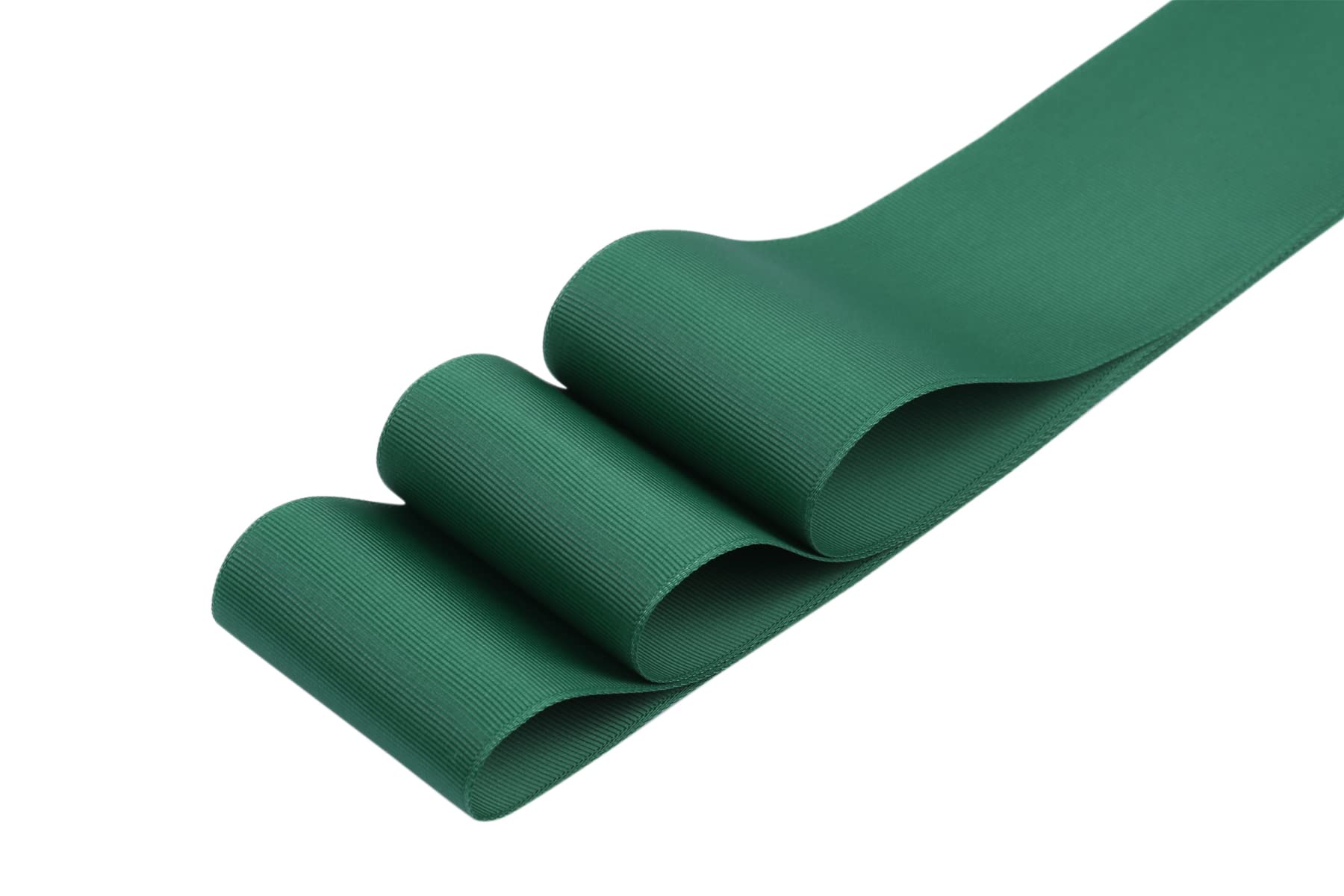 63mm X 22M Solid Grosgrain Ribbon for Gift Wrapping Parties Wedding Decoration, Crafts Sewing(Forest Green) - Image 2