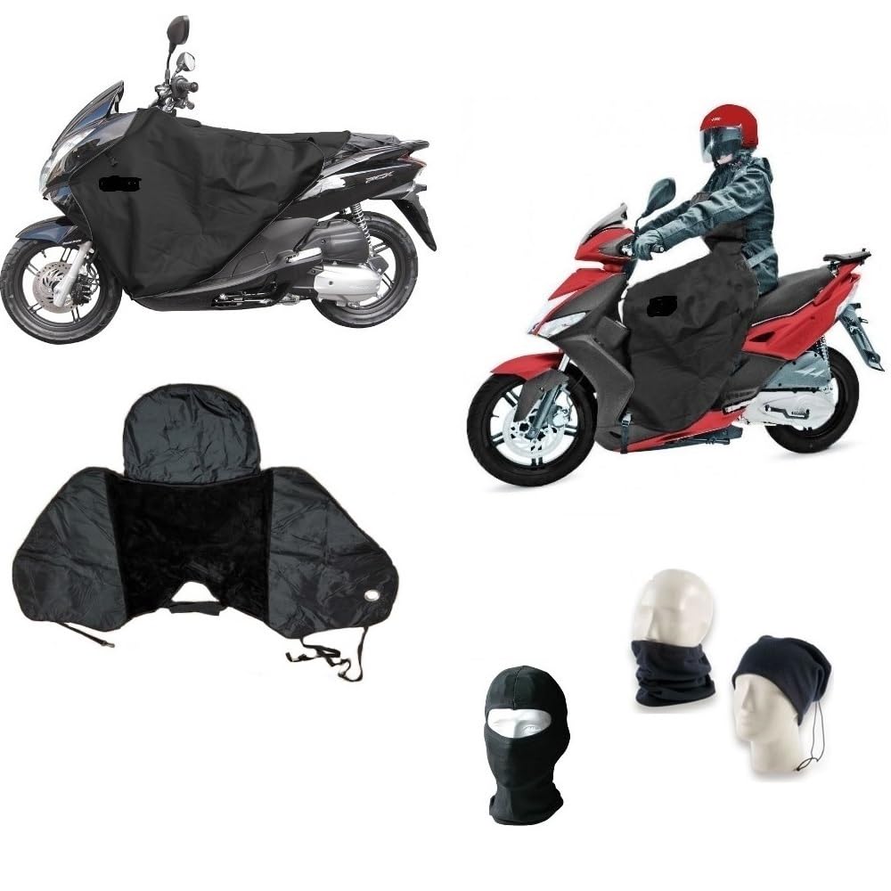 Compatible con TGB Express 125 Cubierta Impermeable Manta TÉRMICA para Scooter Y MAXISCOOTER Universal Delantales para PIERNAS DE Pecho con Piel SINTÉTICA