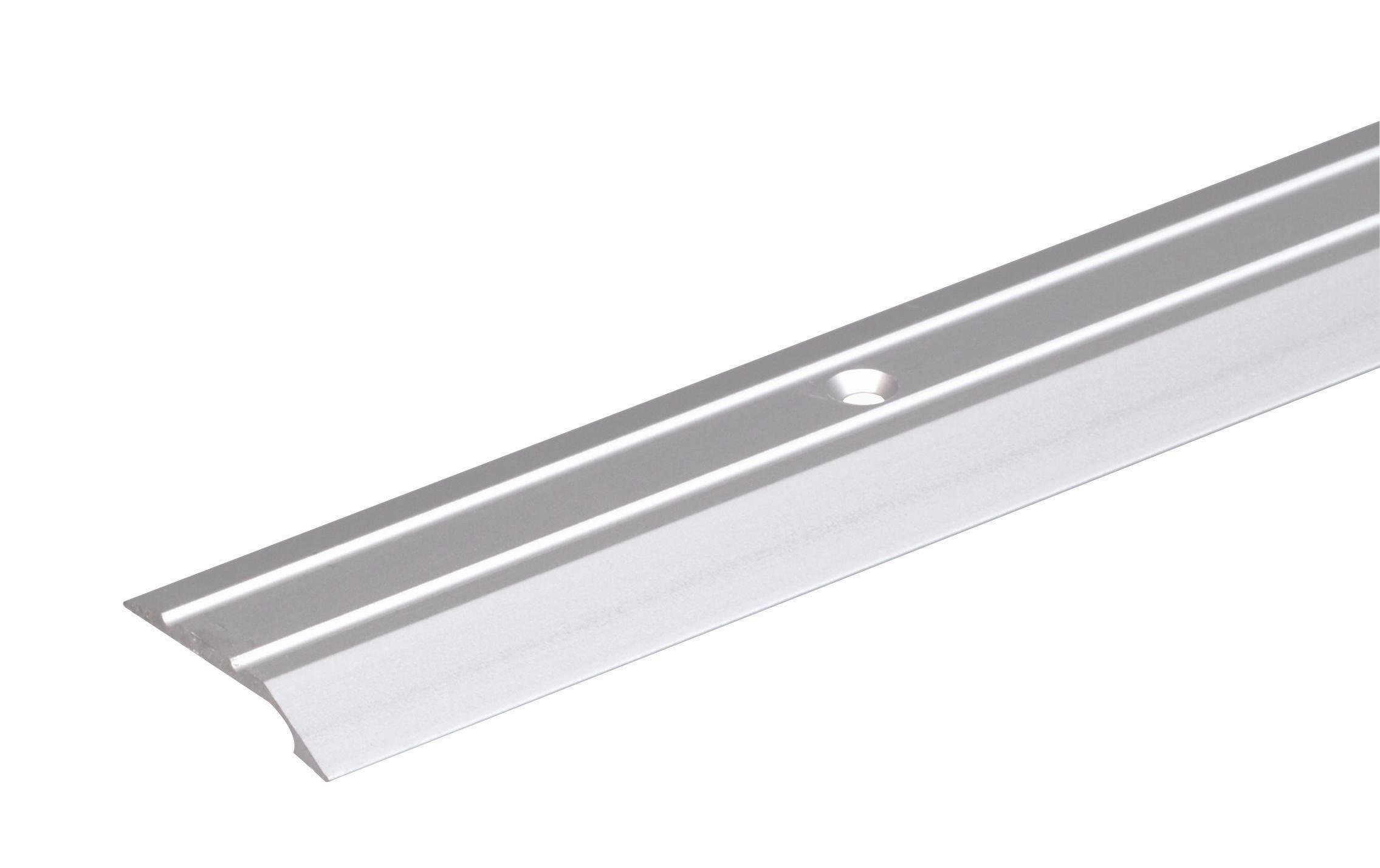 Alberts Silberfarbig Eloxiert Compensation Profile Drilled Aluminium