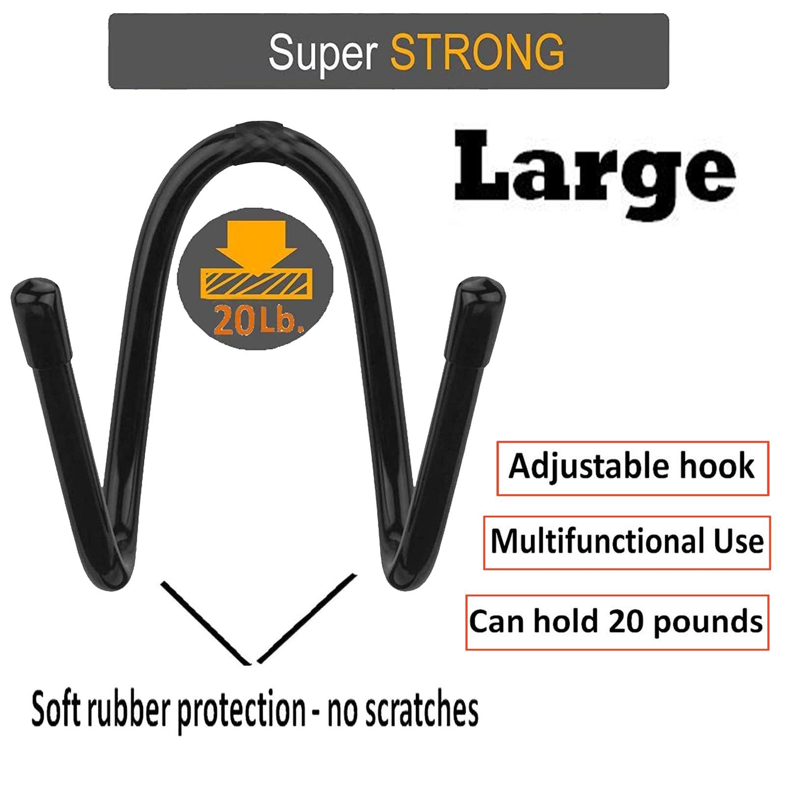 Estante de almacenamiento grande para tablas de surf, soporte de pared ajustable para el hogar, para almacenamiento de esquí y snowboard, no más de 20 libras (10 kg),W/Hardware