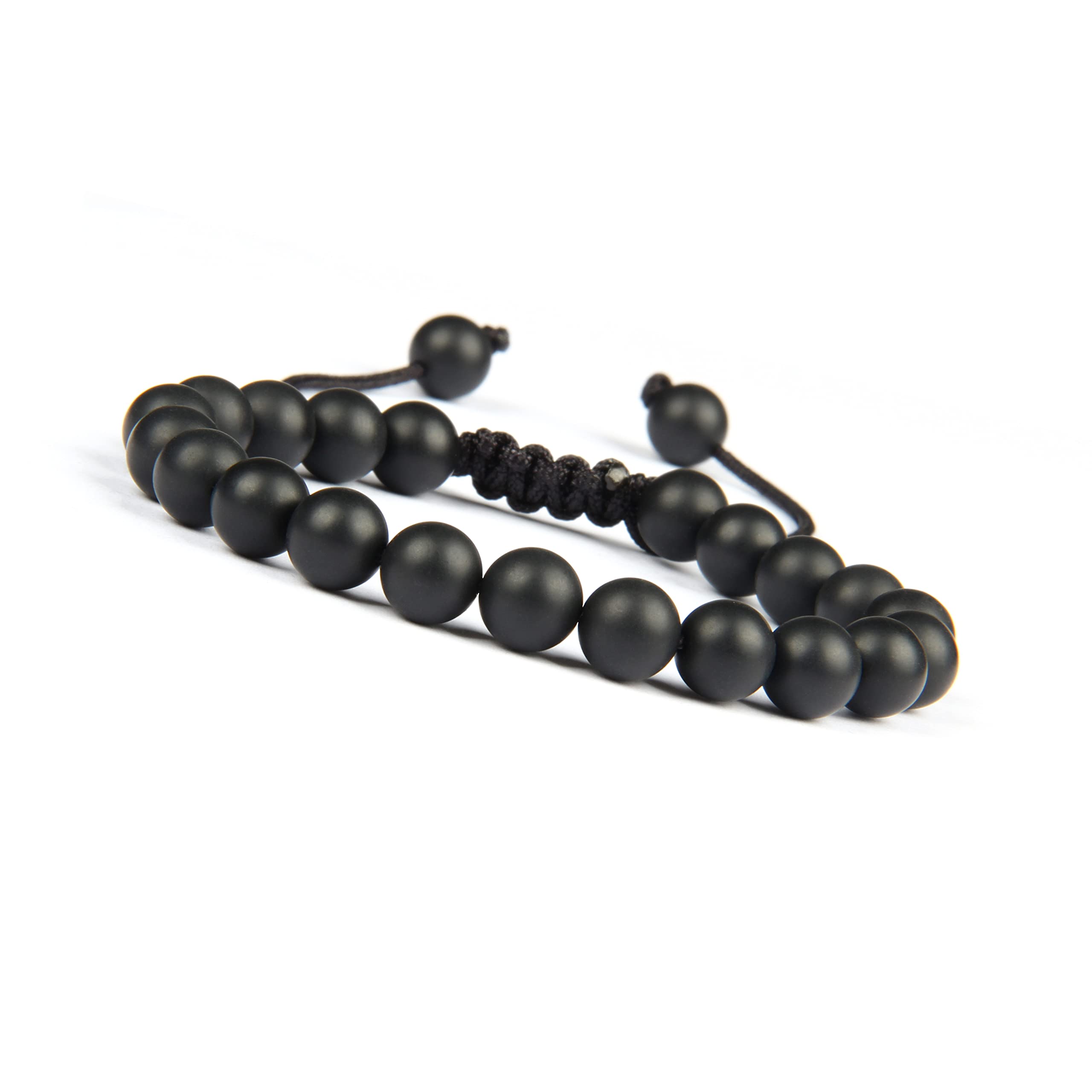 GD GOOD.designs EST. 2015Pulsera de cuentas de hombres de piedra natural real - pulsera de energía totalmente ajustable - pulsera de bolas de Chakra de 8mm