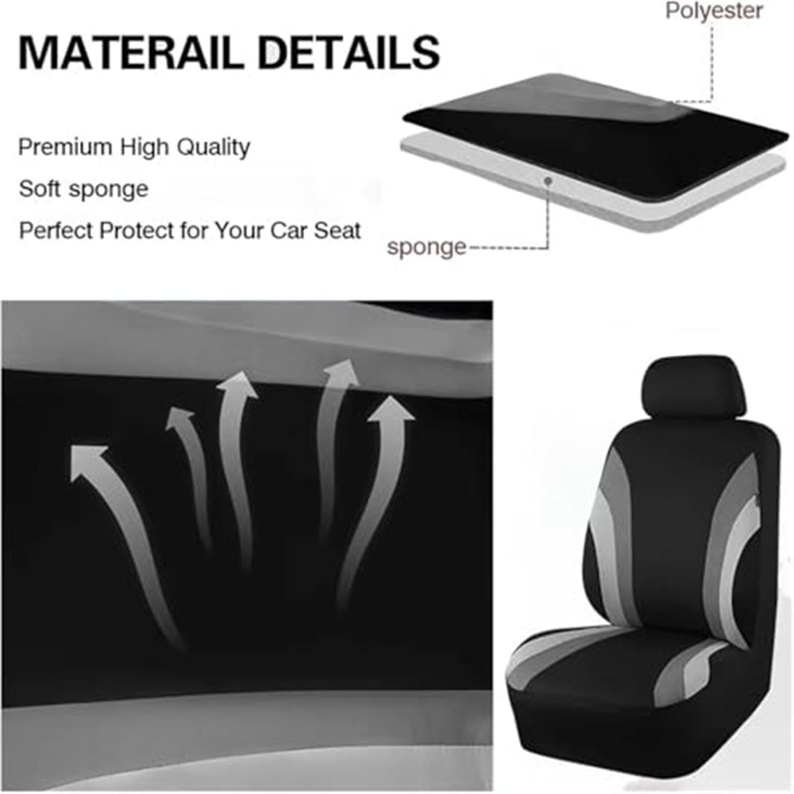 Voiture Ensembles Housses Siège pour Nissan Juke 2014-2019, Housses Siège Avant Voiture Confortable Respirant Couverture de Siège Avant Accessoire,E/Purple