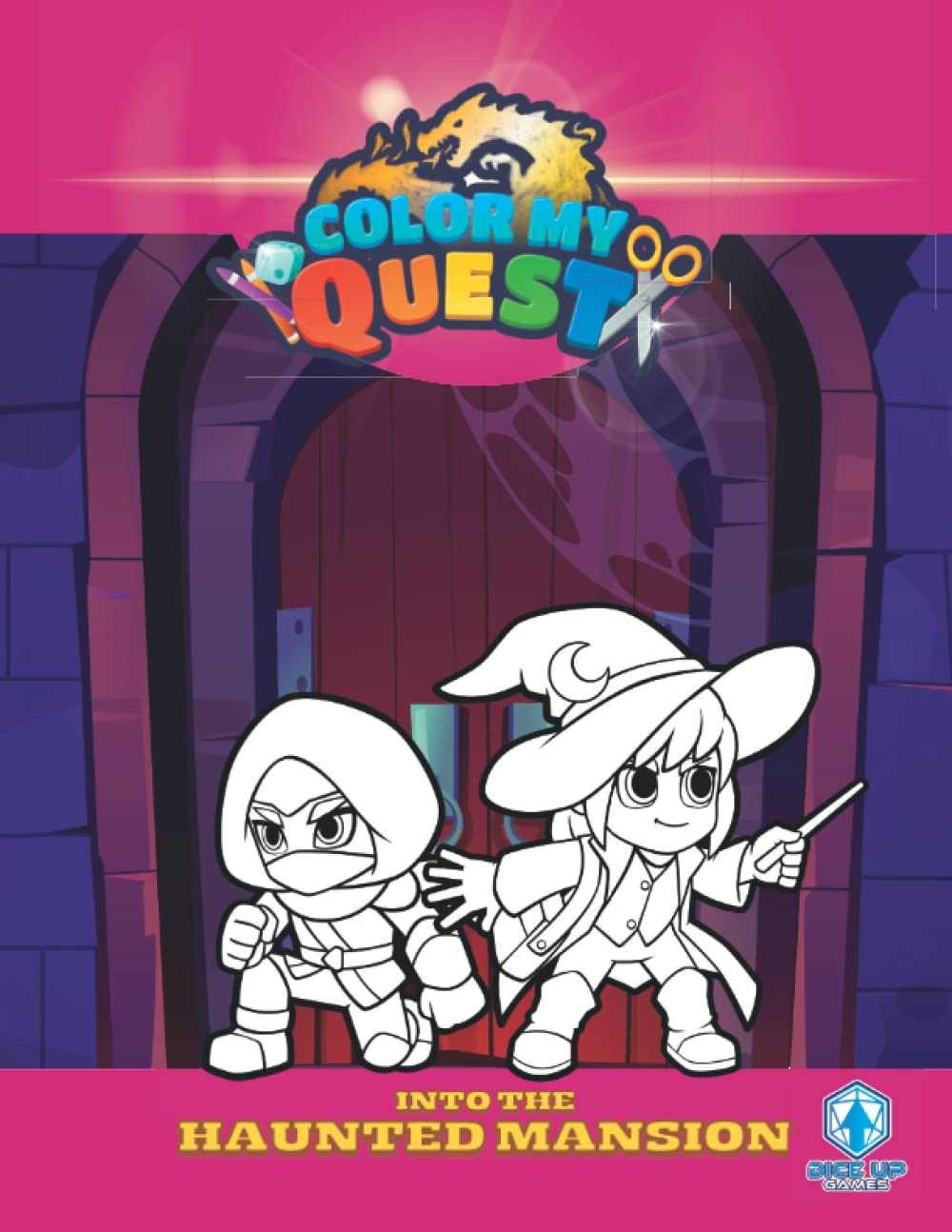 Color My Quest Into the Haunted Mansion: An Official Color My Quest Book (A Custom Adventure)